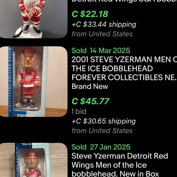Steve Yzerman Collectible Series Bobblehead / 2001-2001 / NHL - Picture 10 of 10